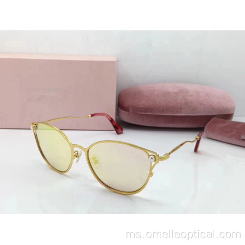 Sunglasses Bulat Penuh Bulat Untuk Wanita